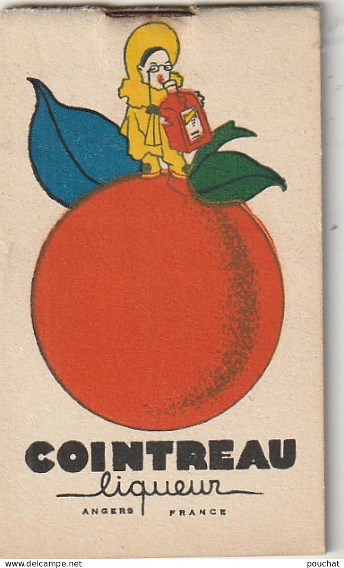 AA+ 36 -(49) COINTREAU  LIQUEUR , ANGERS - ILLUSTRATION PIERROT - BLOC NOTES , CARNET COMMANDES - Alcohol