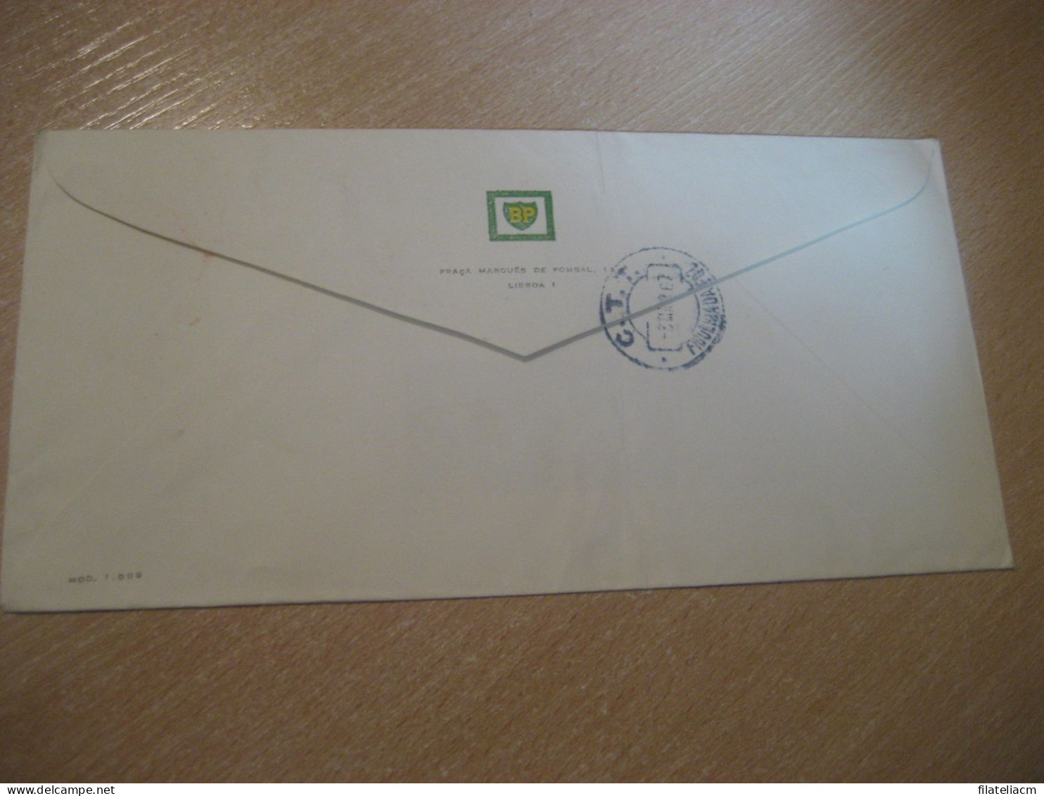 LISBOA 1967 BP Gas Oil Registered Meter Mail Cancel Cover PORTUGAL - Covers & Documents