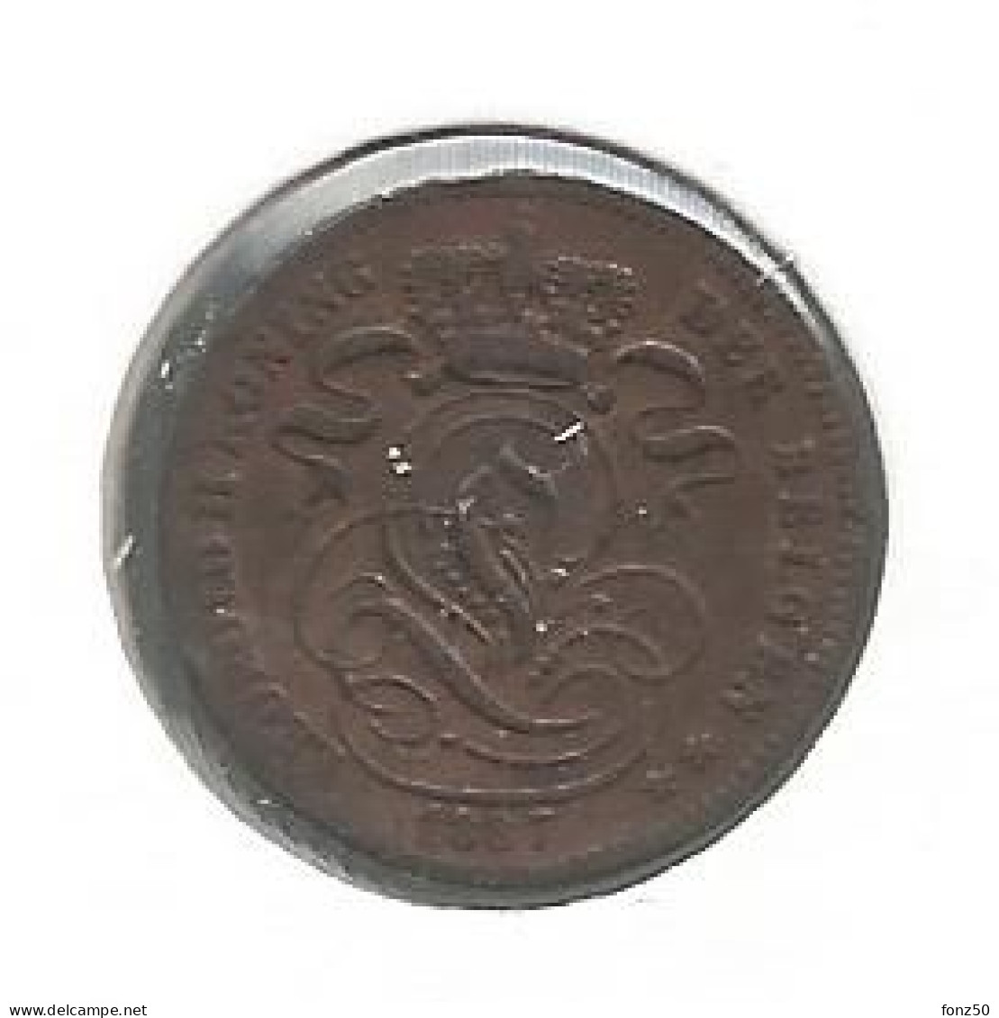 LEOPOLD II * 1 Cent 1887 Vlaams * Prachtig * Nr 12921 - 1 Cent