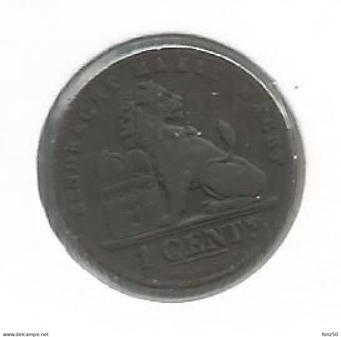 LEOPOLD II * 1 Cent 1887 Vlaams * Prachtig * Nr 12921 - 1 Centime