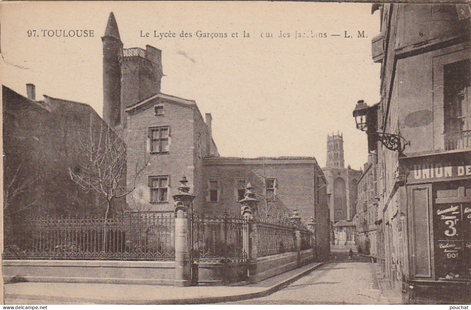 AA+ 40-(31) TOULOUSE - LE LYCEE DES GARCONS ET LA TOUR DES JACOBINS - Toulouse