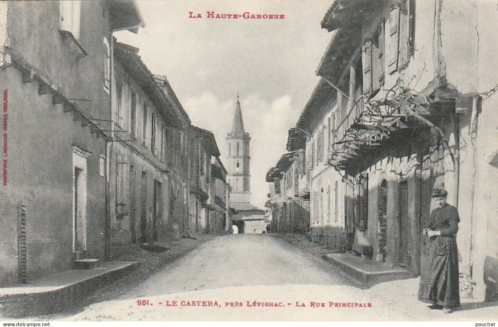 AA+ 40-(31) LE CASTERA , PRES LEVIGNAC - LA RUE PRINCIPALE - VILLAGEOISE - Sonstige & Ohne Zuordnung