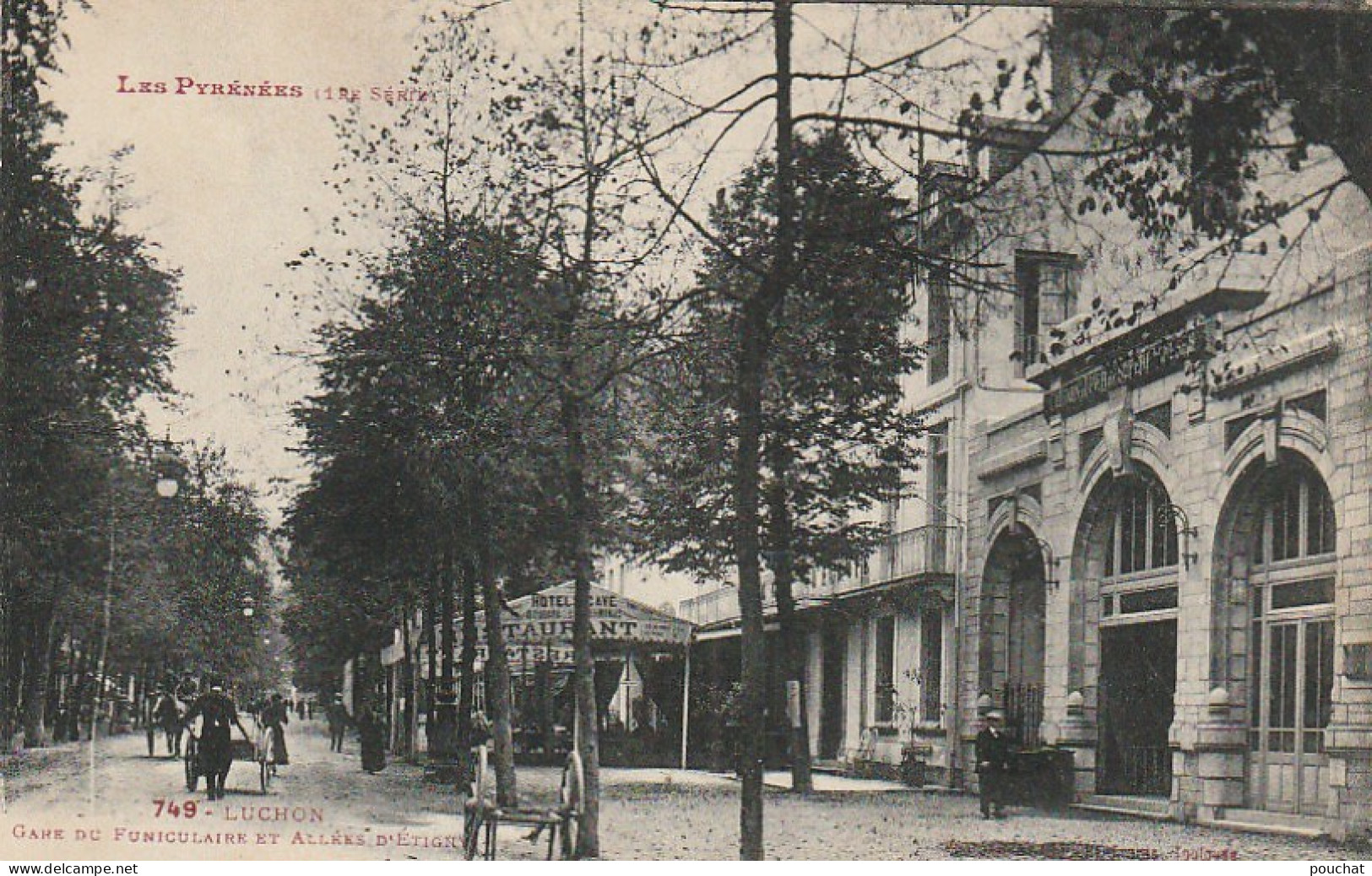 AA+ 41-(31) LUCHON - GARE DU FUNICULAIRE ET ALLEES D'ETIGNY - ANIMATION - Luchon