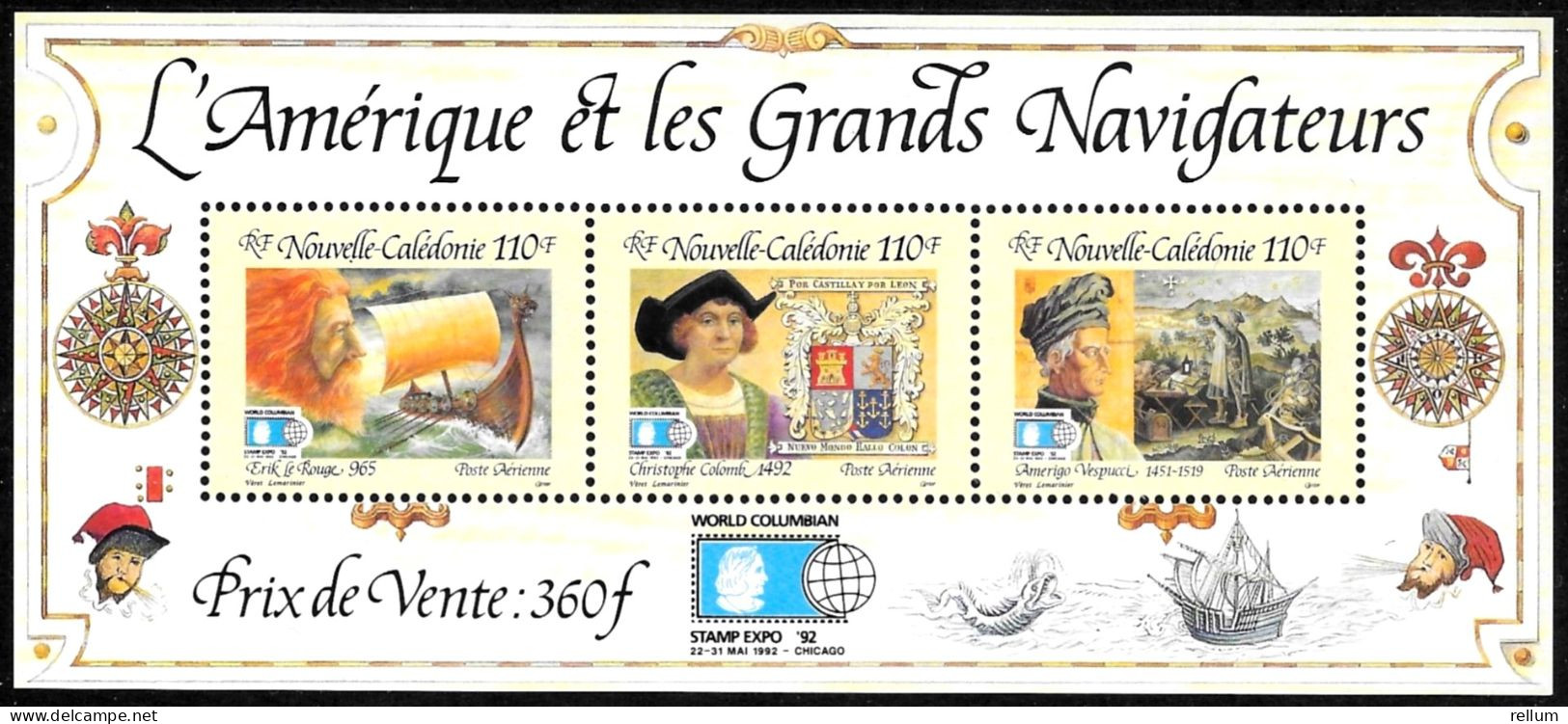 Nouvelle Calédonie 1992 - Yvert Et Tellier Nr. BF 14 - Michel Nr. Block 14 ** - Blocks & Sheetlets