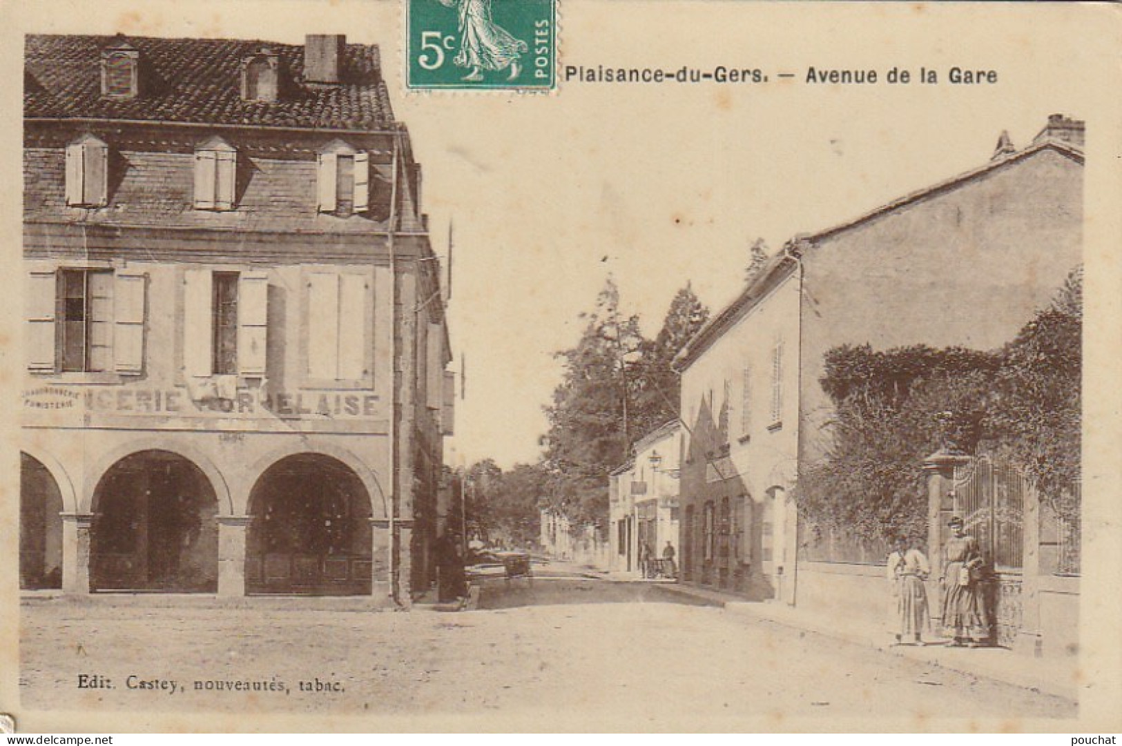 AA+ 42-(32) PLAISANCE DU GERS - AVENUE DE LA GARE - ANIMATION - Autres & Non Classés