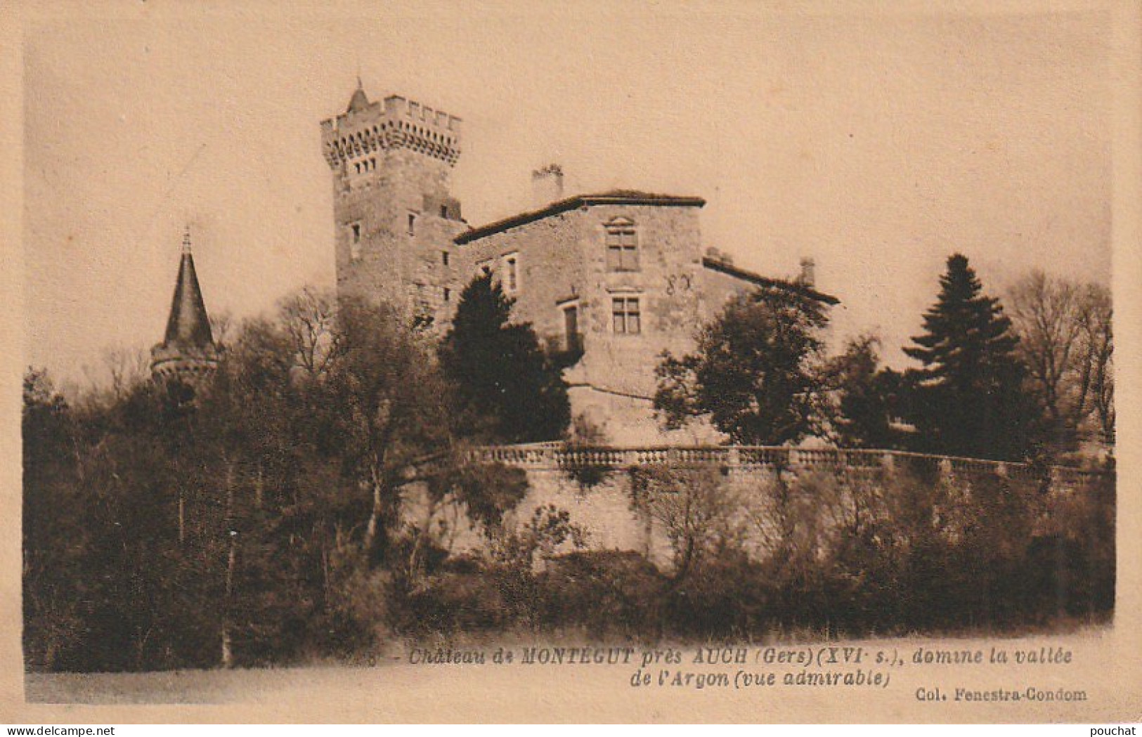 AA+ 43-(32) CHATEAU DE MONTEGUT PRES AUCH ( XVIe SIECLE ) - Sonstige & Ohne Zuordnung