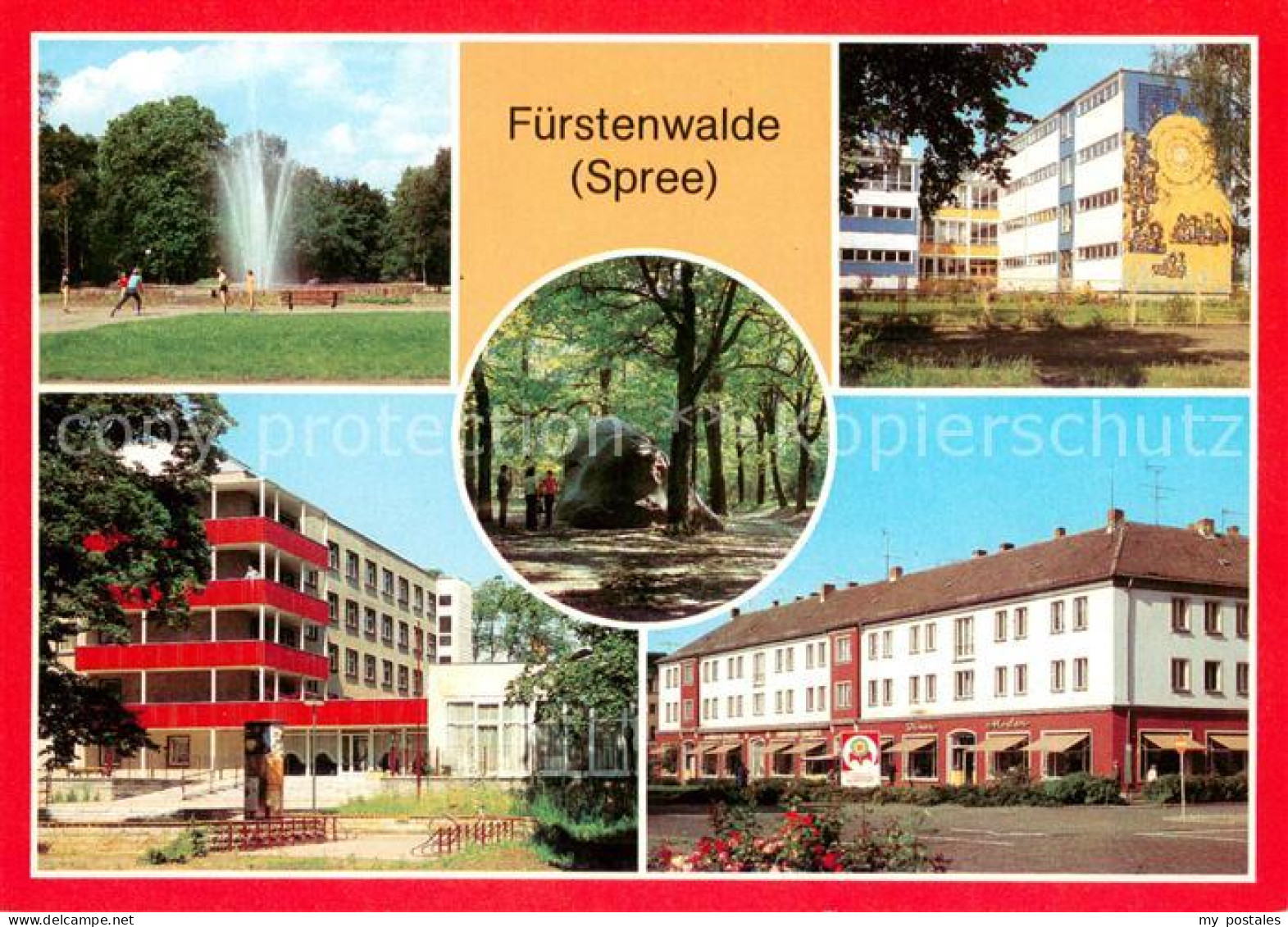 73649988 Fuerstenwalde Spree Park Polytechnische Oberschule Hermann Matern Feier - Fürstenwalde