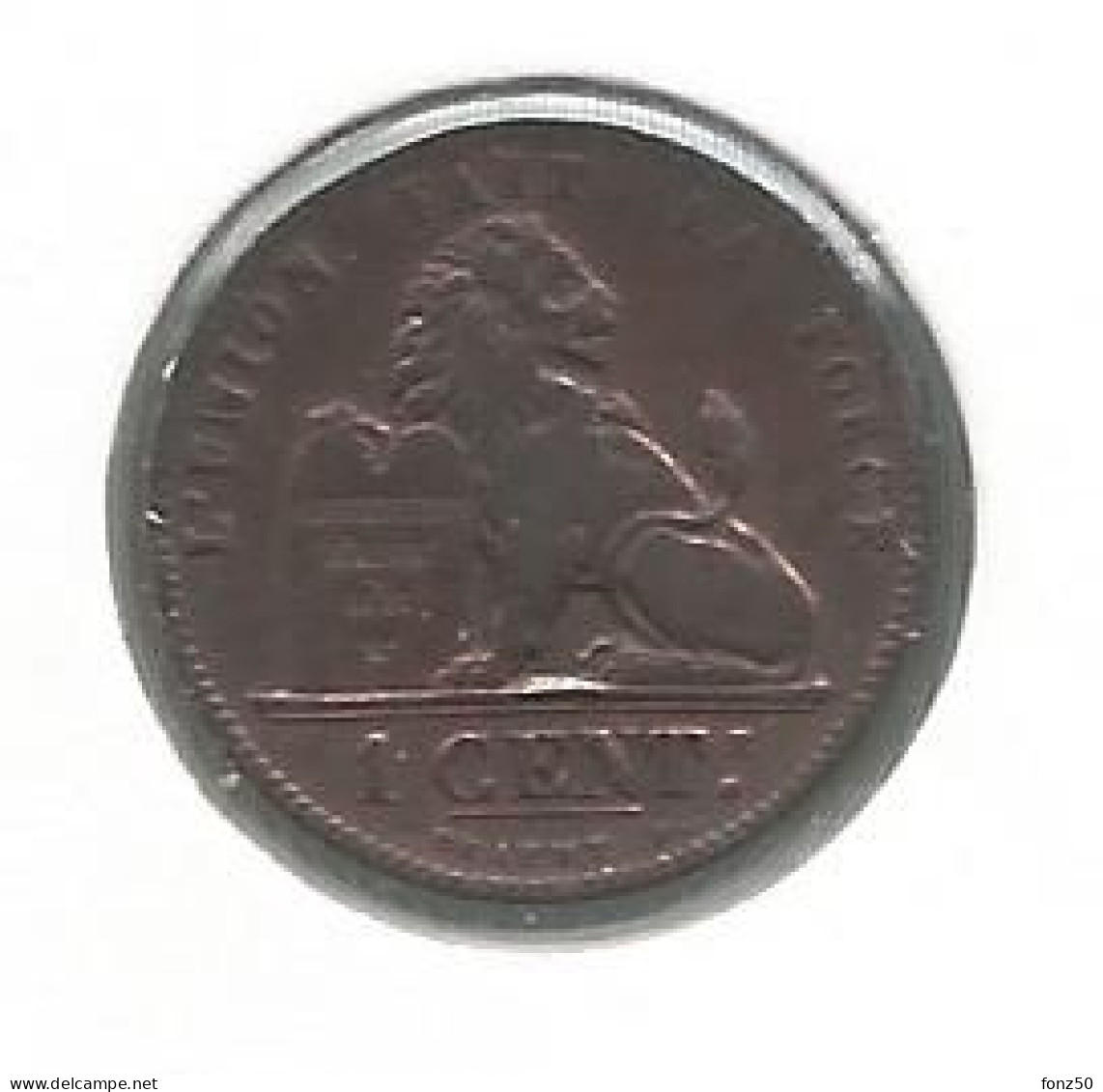 LEOPOLD II * 1 Cent 1899 Frans * F D C * Nr 12924 - 1 Cent