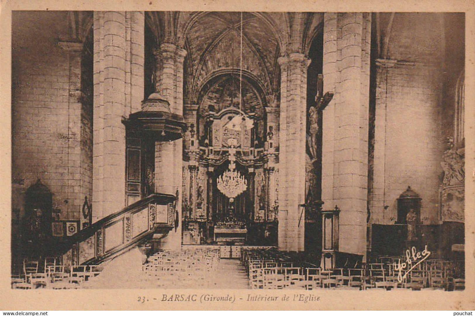 AA+ 45-(33) BARSAC - INTERIEUR DE L'EGLISE - Otros & Sin Clasificación