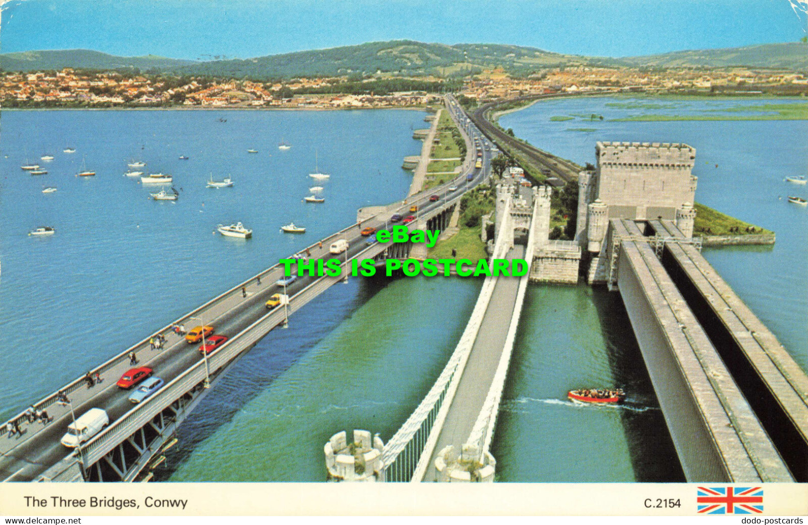 R578891 Conwy. The Three Bridges. E. T. W. Dennis. Photocolour. 1982 - Monde