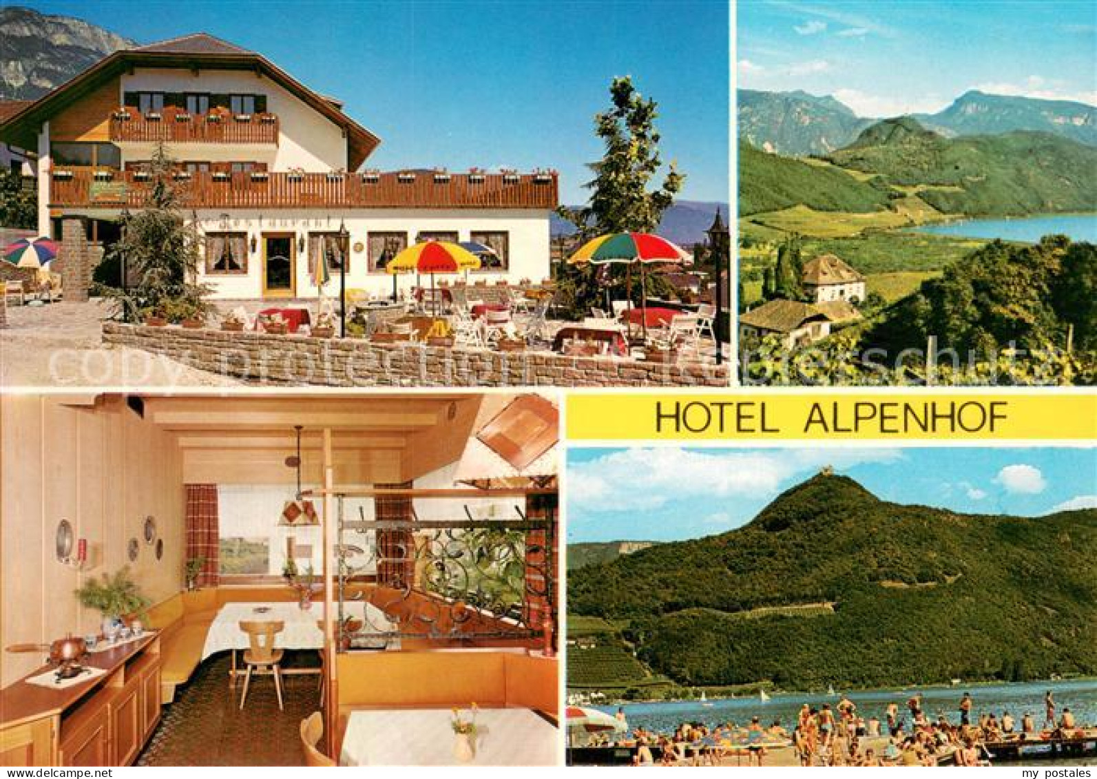 73649951 Kaltern Weinstrasse Tirol Hotel Alpenhof Restaurant Badestrand Landscha - Otros & Sin Clasificación