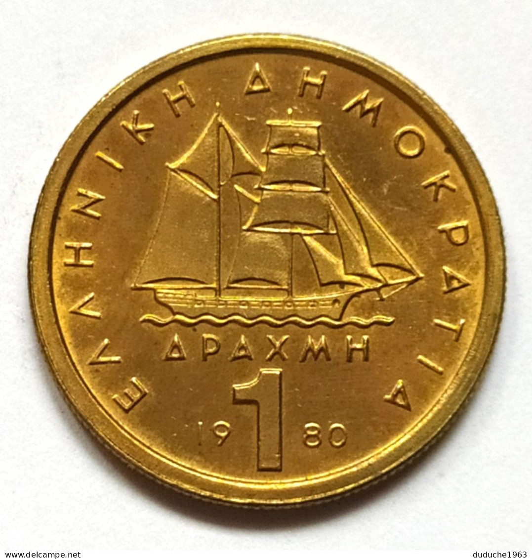 Grèce - 1 Drachme 1980 - Greece