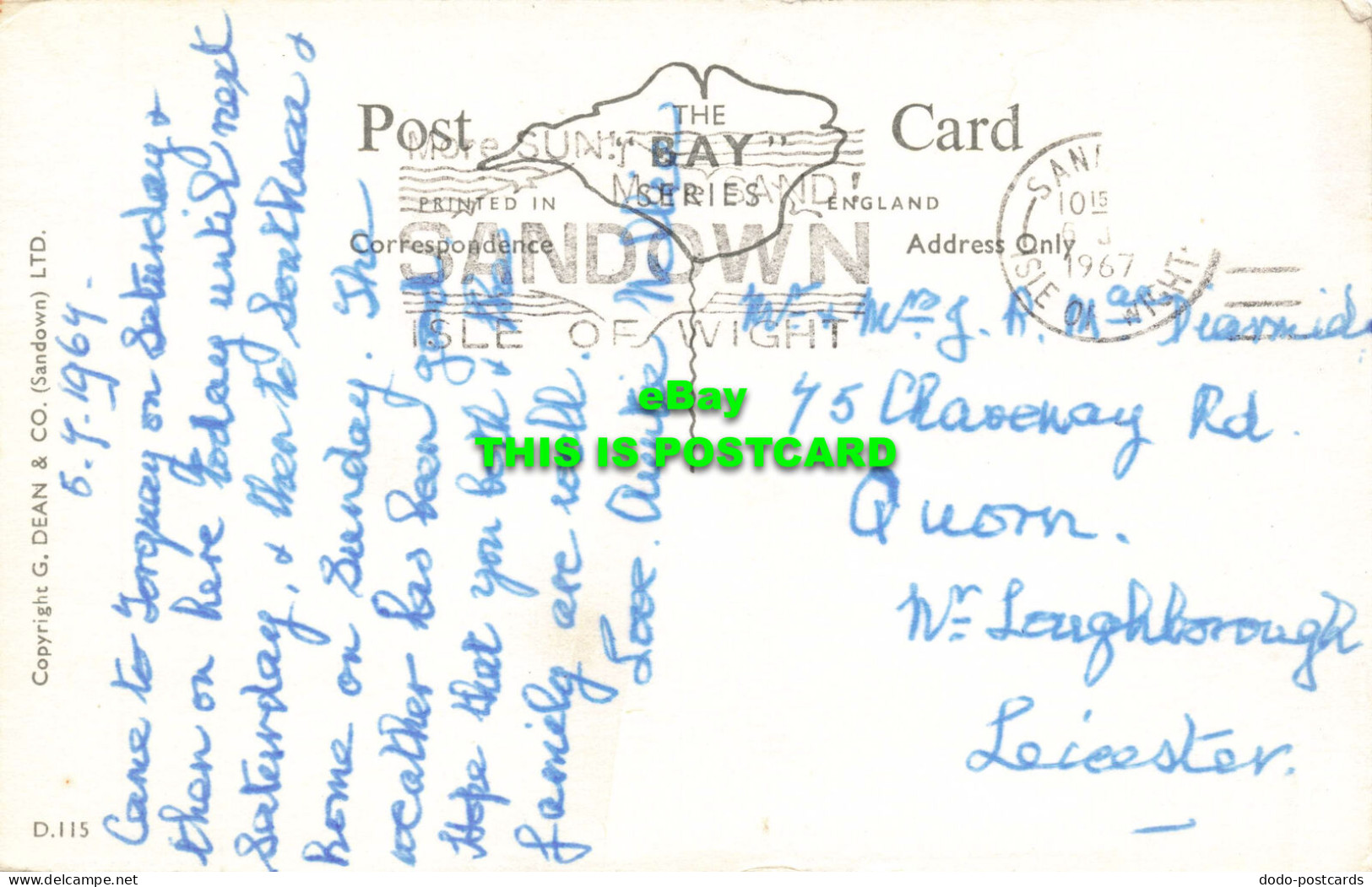 R578897 I. W. Sandown. G. Dean. Bay Series. Multi View. 1967 - Monde