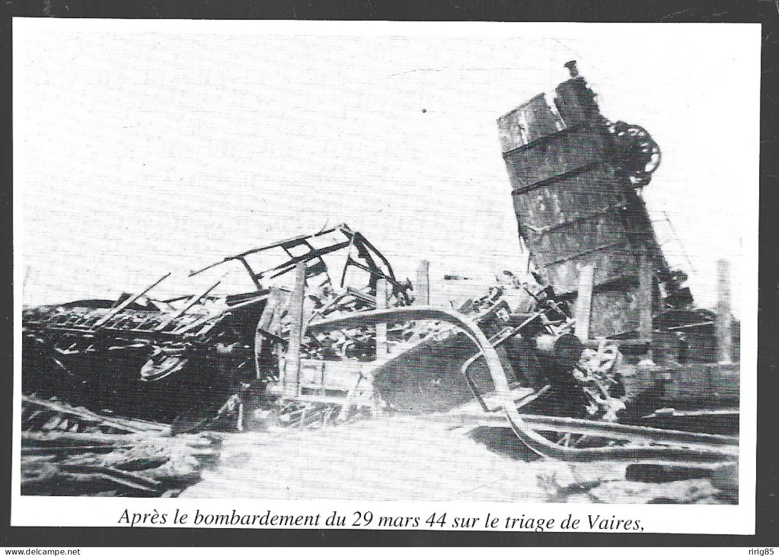 1996  --  TRIAGE DE VAIRES APRES LE BOMBARDEMENT DU 29 MARS 1944  . 4B049 - Ohne Zuordnung