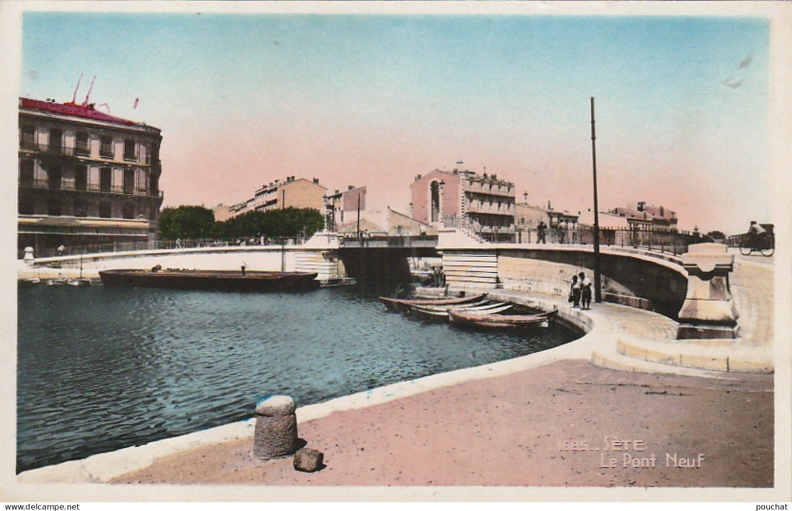 AA+ 47-(34) SETE - LE PONT NEUF - CARTE COLORISEE - Sete (Cette)