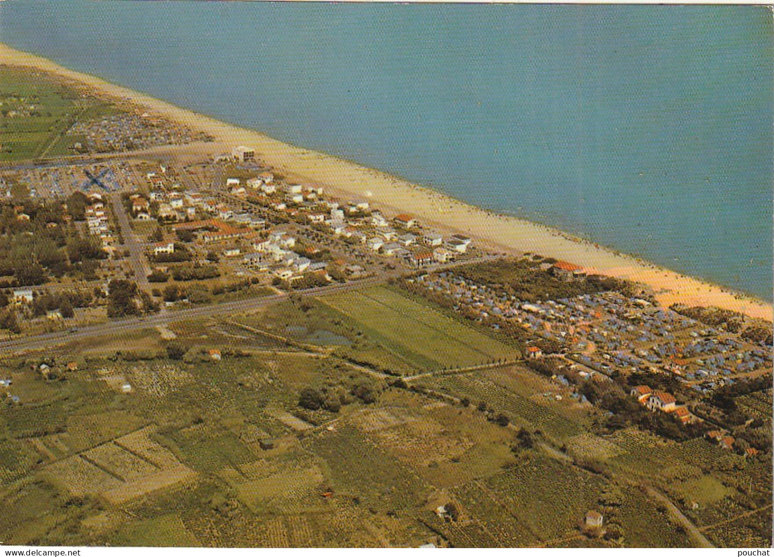 AA+ 47-(34) MARSEILLAN PLAGE - VUE AERIENNE SUR LA PLAGE AVEC SES NOMBREUX CAMPINGS - Marseillan