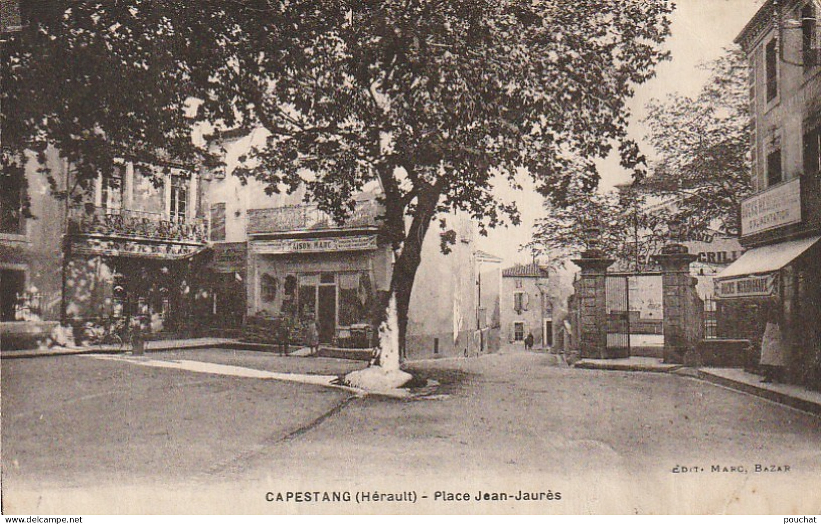 AA+ 47-(34) CAPESTANG - PLACE JEAN JAURES - COMMERCES - Capestang