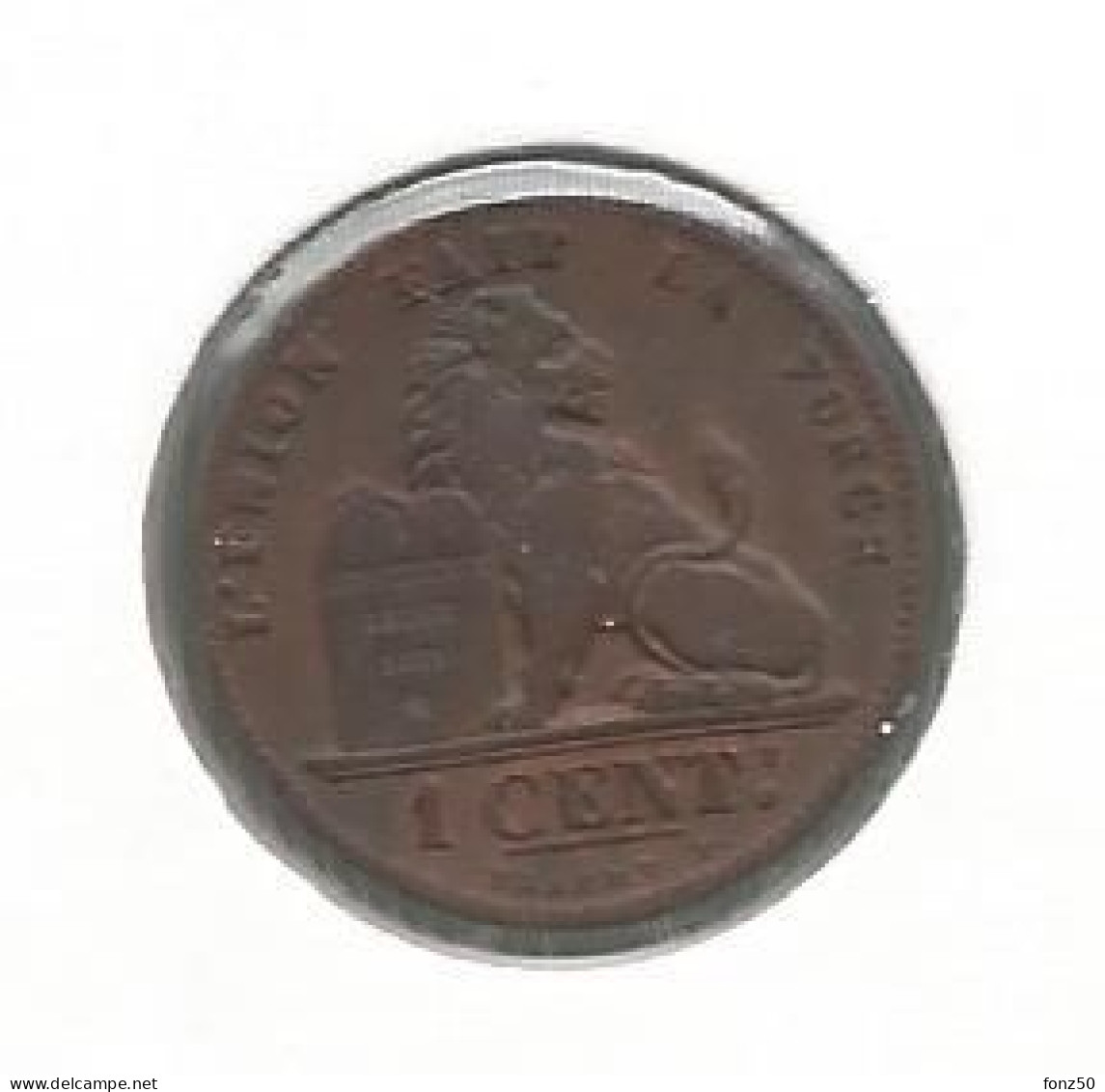 LEOPOLD II * 1 Cent 1901 Frans * Prachtig * Nr 12926 - 1 Cent