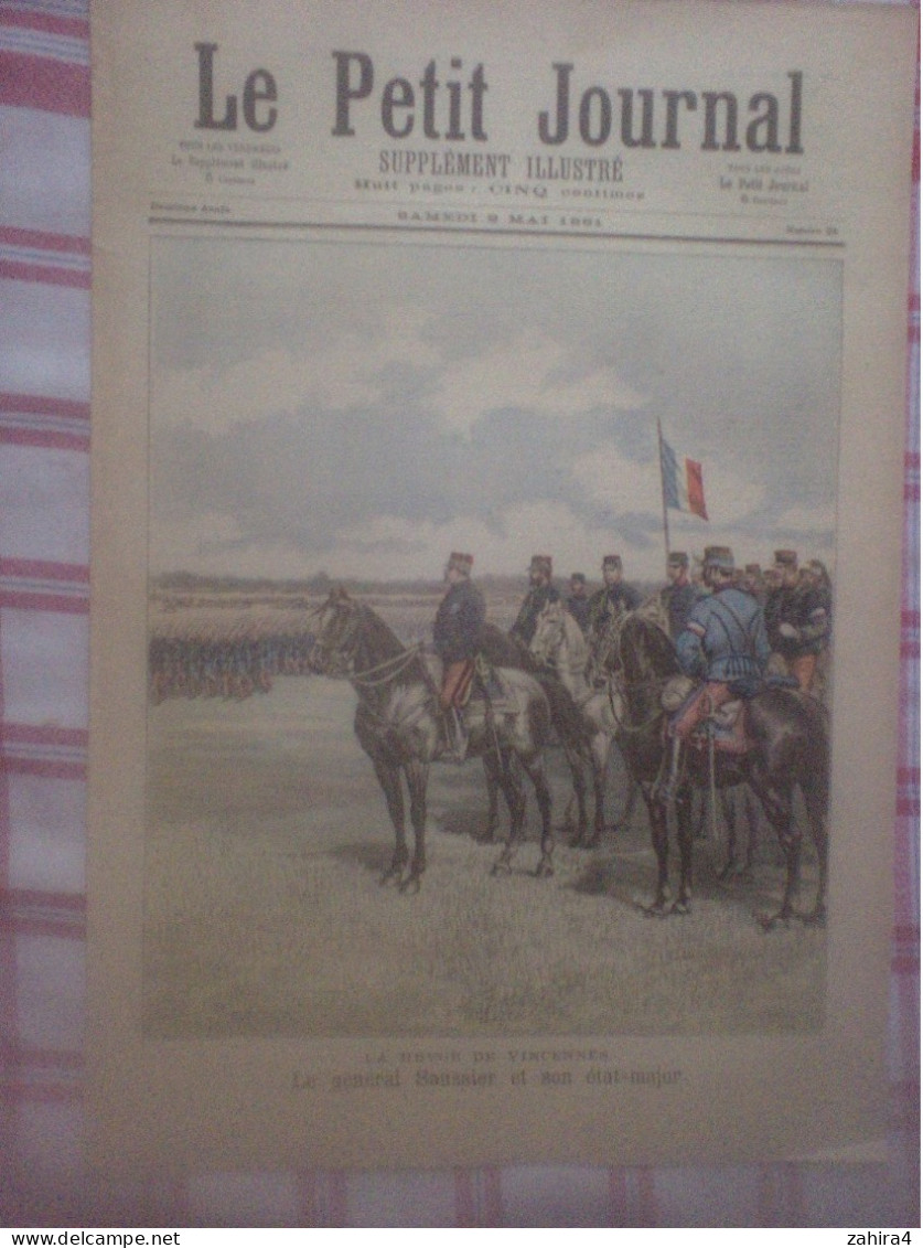 L Petit Journal 24 Revue De Vincenne Général Saussie état-major Défilé Des Troupes Chanson Le Cabaret D La Futaille Ryon - Riviste - Ante 1900