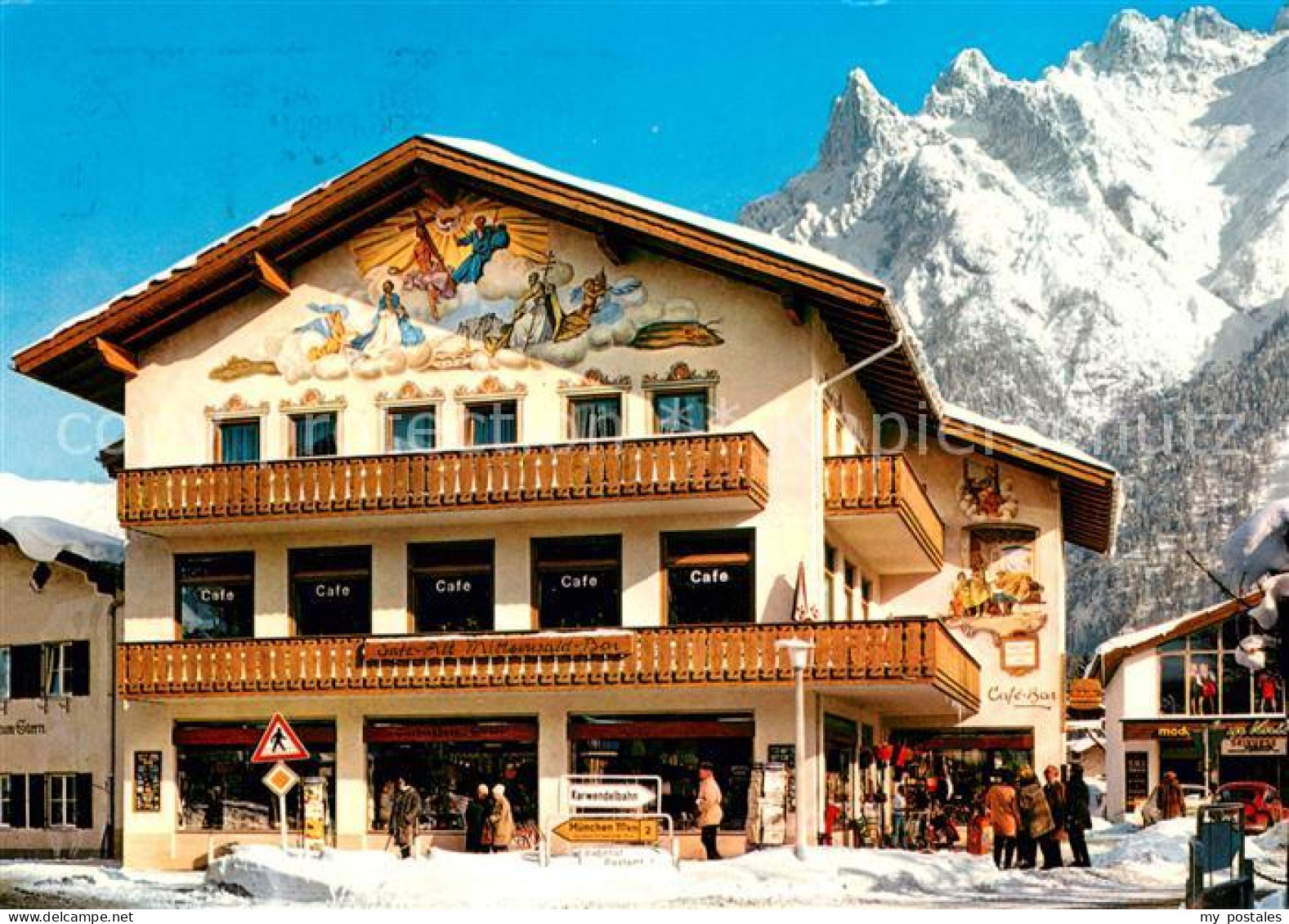 73649899 Mittenwald Bayern Geschenkhaus Neuner Cafe Alt Mittenwald Bar Mittenwal - Mittenwald