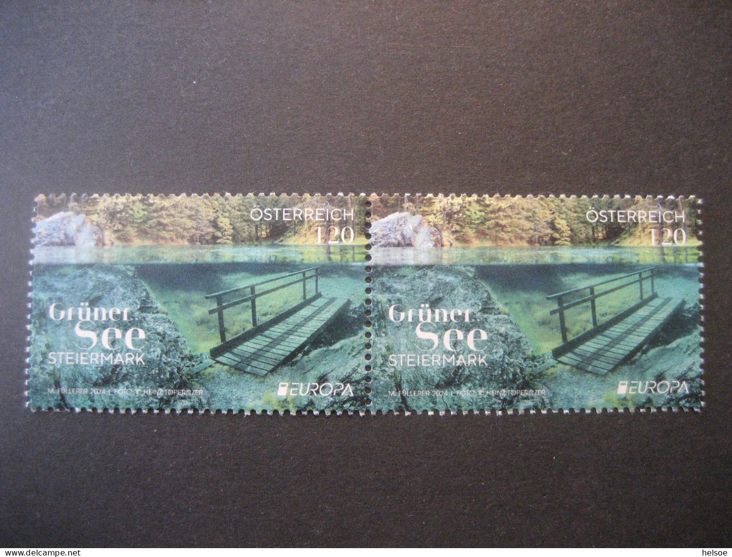 Österreich 2024/05- Europa 2024 - Grüner See, Nennwert 2x 120 Ct. Ungebraucht - Unused Stamps