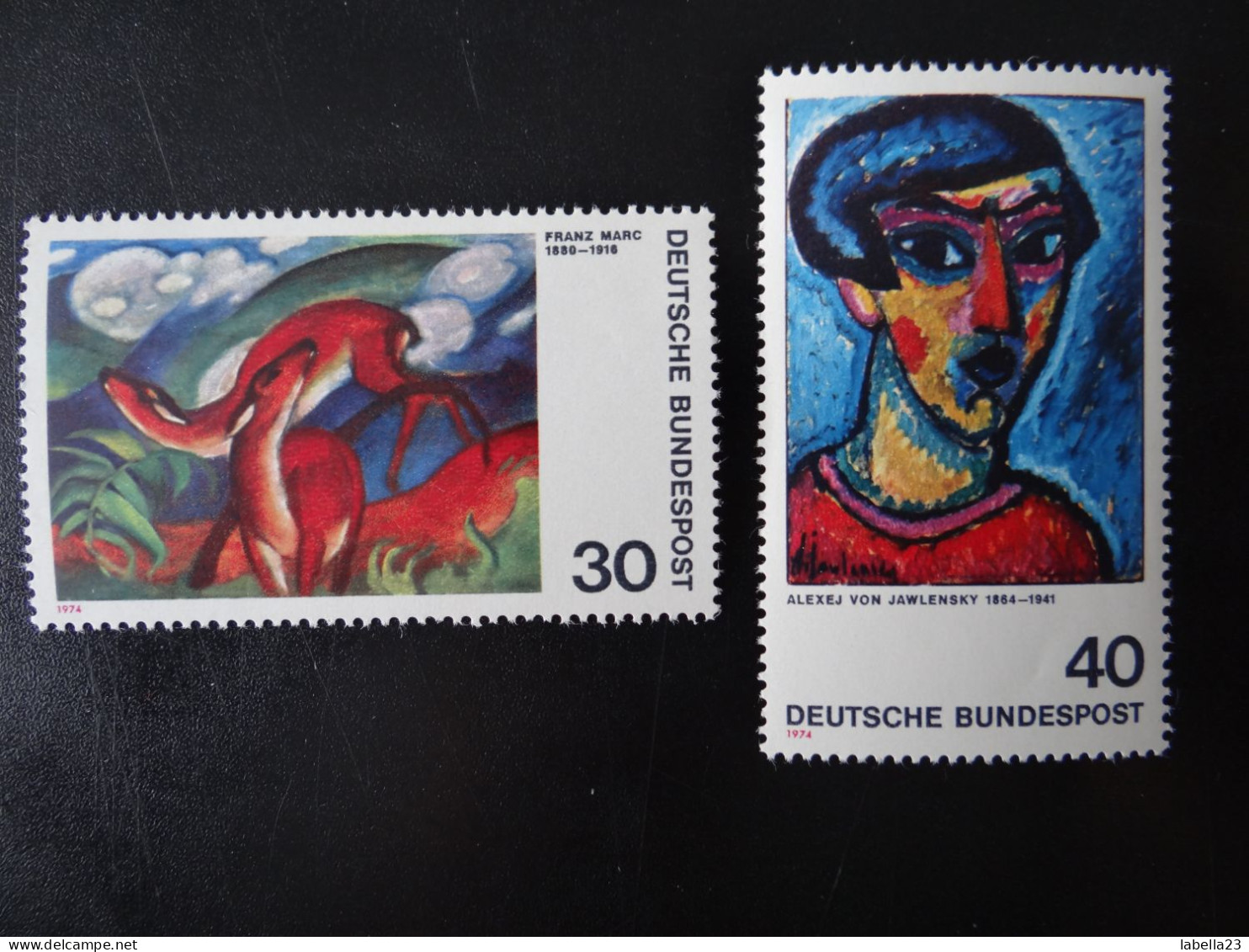 1974 Bund,  - Franz Marc Und Alexej Von Jawlensky - Postfrisch - MiNr. 798/799 - Impressionismus