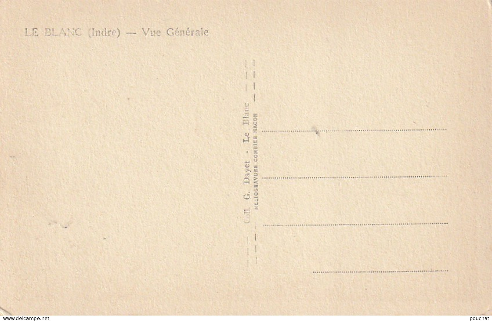 AA+ 52-(36) LE BLANC - VUE GENERALE - Le Blanc