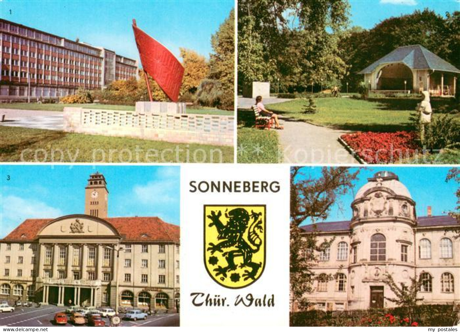 73649845 Sonneberg Thueringen Ehrenmal Karl Marx Strasse Stadtpark Rathaus Spiel - Sonneberg