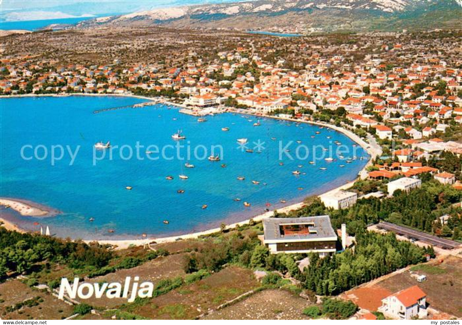 73649825 Novalja Fliegeraufnahme Novalja - Croatie