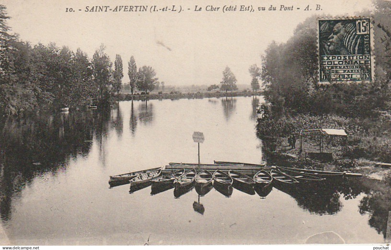 AA+ 53-(37) SAINT AVERTIN - LE CHER ( COTE EST ) , VU DU PONT - Saint-Avertin