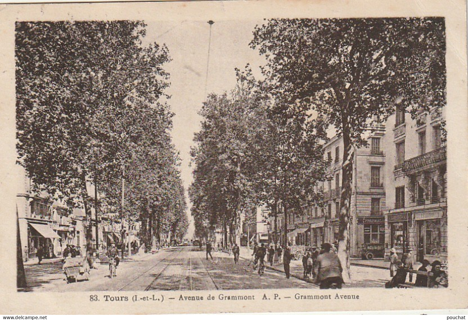 AA+ 53-(37) TOURS - AVENUE DE GRAMMONT  - ANIMATION - Tours