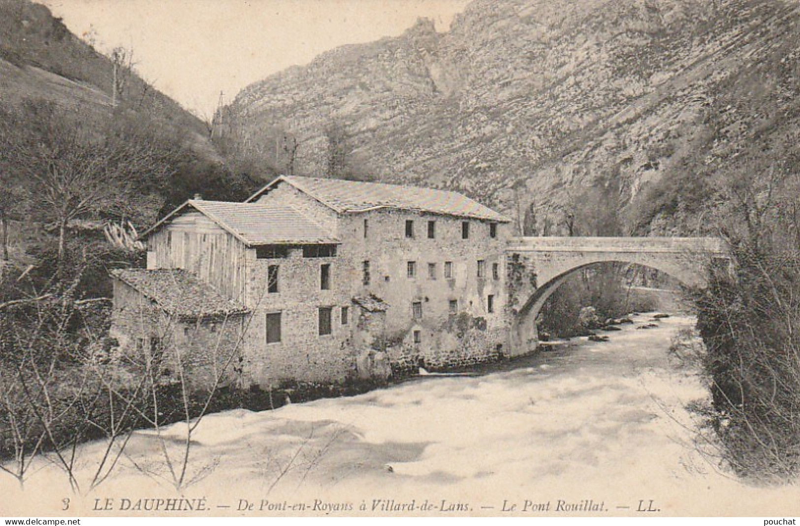 AA+ 54-(38) DE PONT EN ROYANS A VILLARD DE LANS  - LE PONT ROUILLAT - Otros & Sin Clasificación