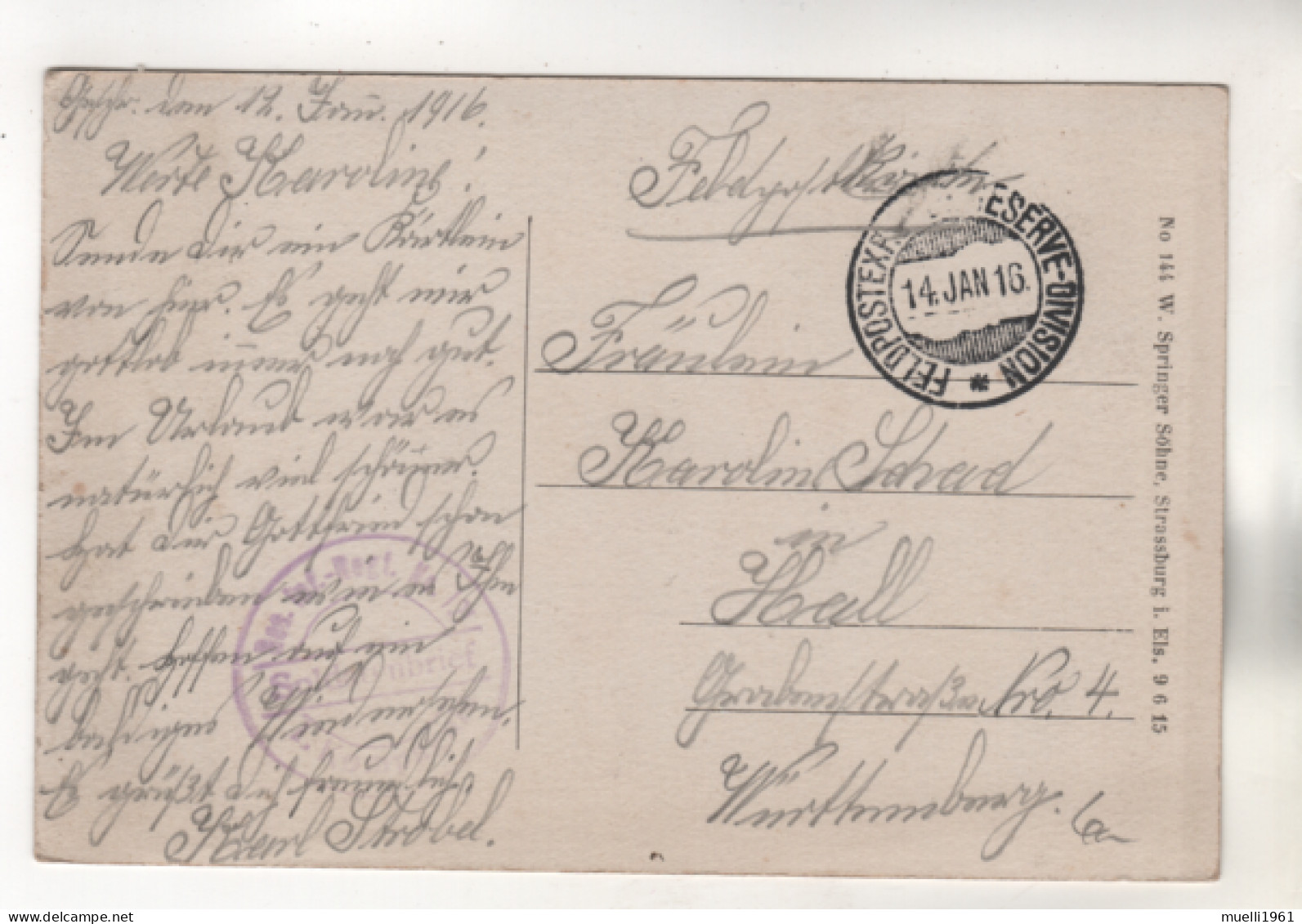 9557, WK I, Feldpost,  Frankreich > [80] Somme, Fricourt, Schloss - Other & Unclassified