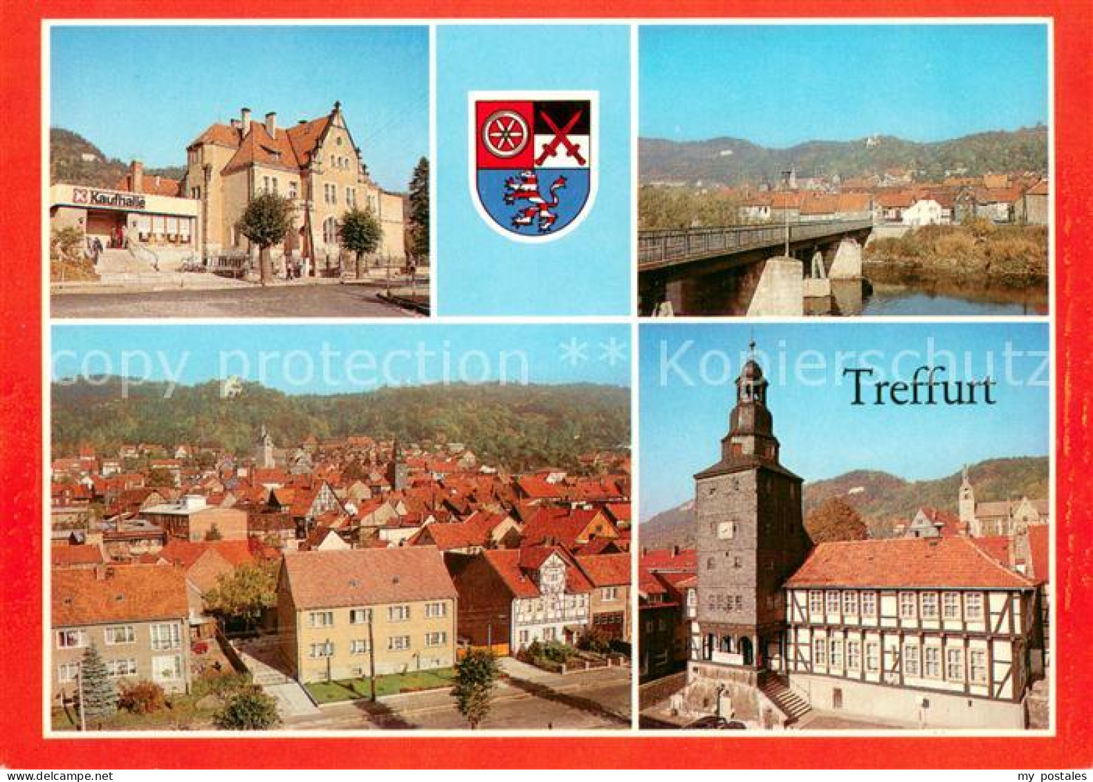 73649772 Treffurt Werra Kaufhalle Polytechnische Oberschule Werrabruecke Uebersi - Otros & Sin Clasificación