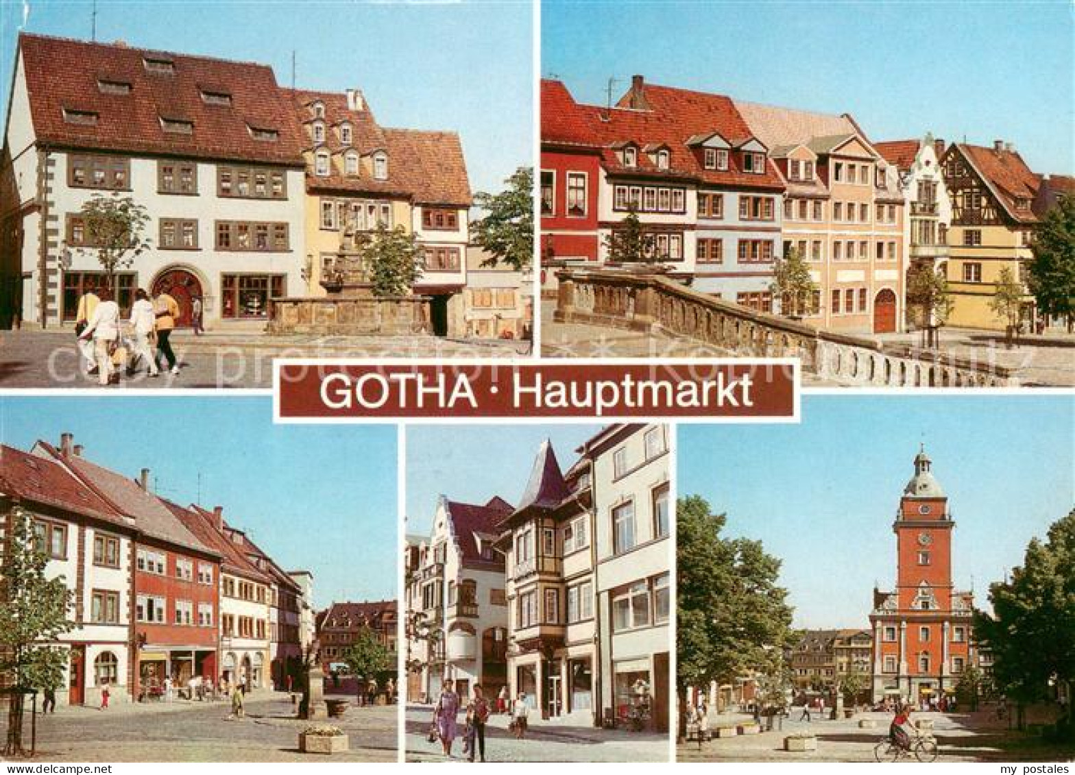 73649765 Gotha Thueringen Hauptmarkt Brunnen Altstadt Gotha Thueringen - Gotha