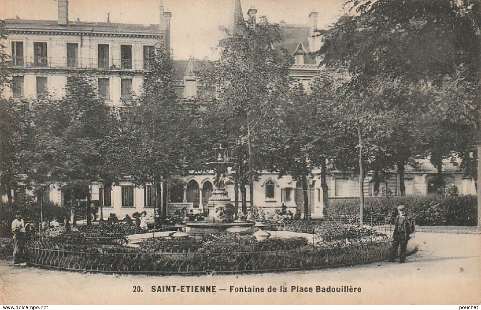AA+ 58-(42) SAINT ETIENNE - FONTAINE DE LA PLACE BADOUILLERE - ANIMATION - Saint Etienne