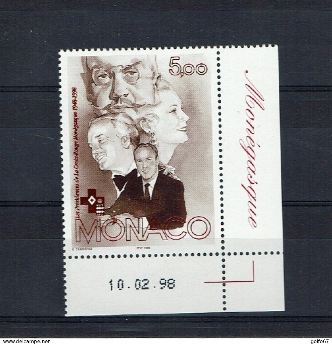 MONACO 1997 Y&T N° 2147 Coin Daté NEUF** - Unused Stamps