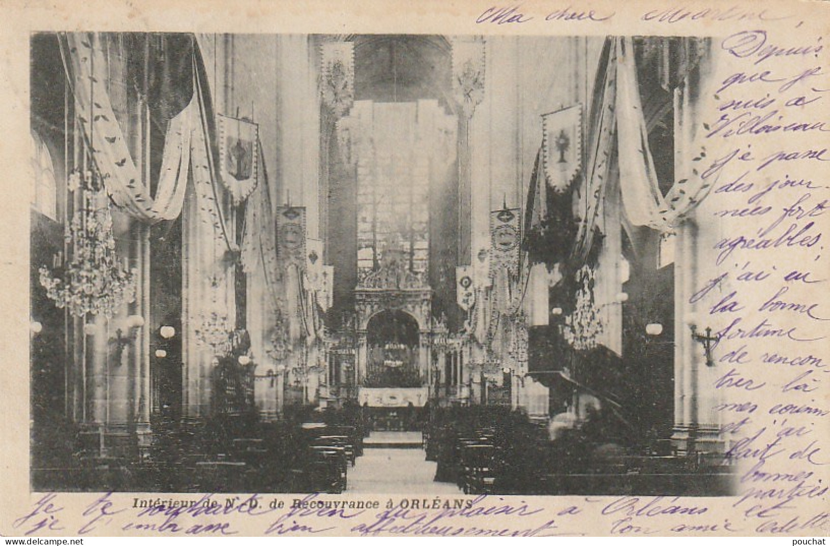 AA+61-(45) ORLEANS - INTERIEUR DE N. D. DE RECOUVRANCE A ORLEANS - Orleans