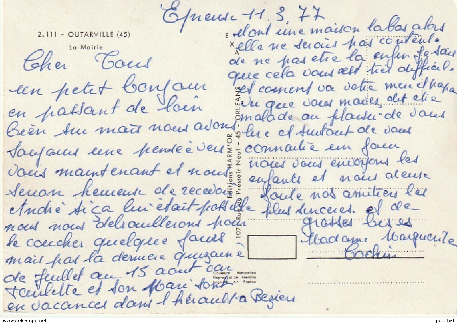 AA+61-(45) OUTARVILLE - LA MAIRIE - Other & Unclassified