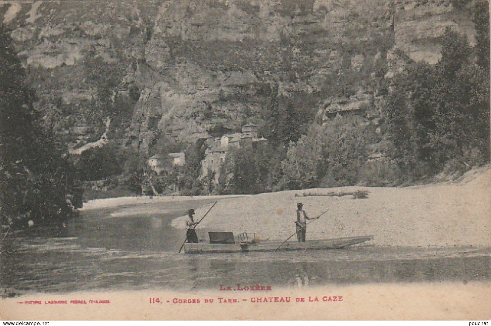 AA+ 63-(48) GORGES DU TARN - CHATEAU DE LA CAZE - ANIMATION - PASSEURS , BARQUE - Gorges Du Tarn