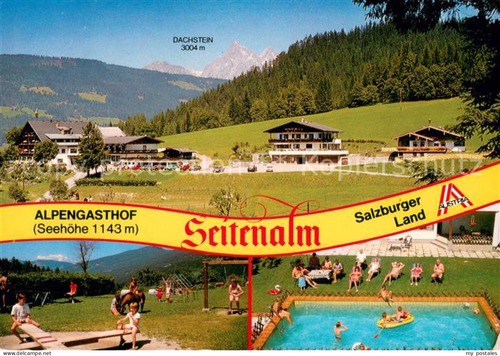 73649696 Radstadt Alpengasthof Seitenalm Mit Dachstein Spielplatz Schwimmbad Rad - Otros & Sin Clasificación