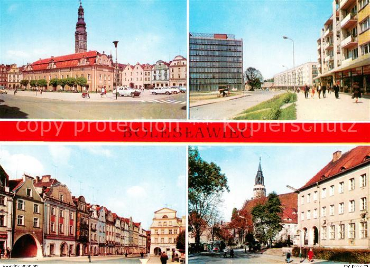 73649684 Boleslawiec Bunzlau Ratusz Ulica Adama AsnykaZabytkowe Kamieniczki W Ry - Poland