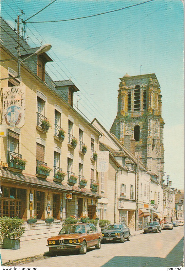 AA+ 66-(51) SEZANNE - LA RUE LEON JOLLY - HOTEL DE FRANCE , COMMERCES - AUTOMOBILES - Sezanne