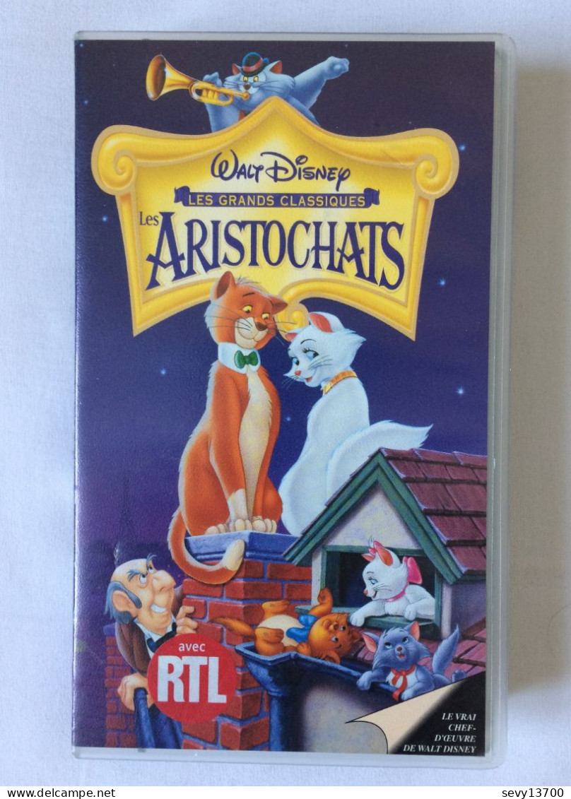 10 Cassettes VHS Walt Disney Toy Story, Roi Lion, Pinocchio, Peter Pan, Basil - Cartoni Animati