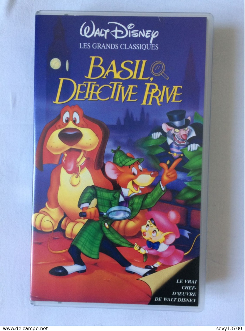 10 Cassettes VHS Walt Disney Toy Story, Roi Lion, Pinocchio, Peter Pan, Basil - Dibujos Animados