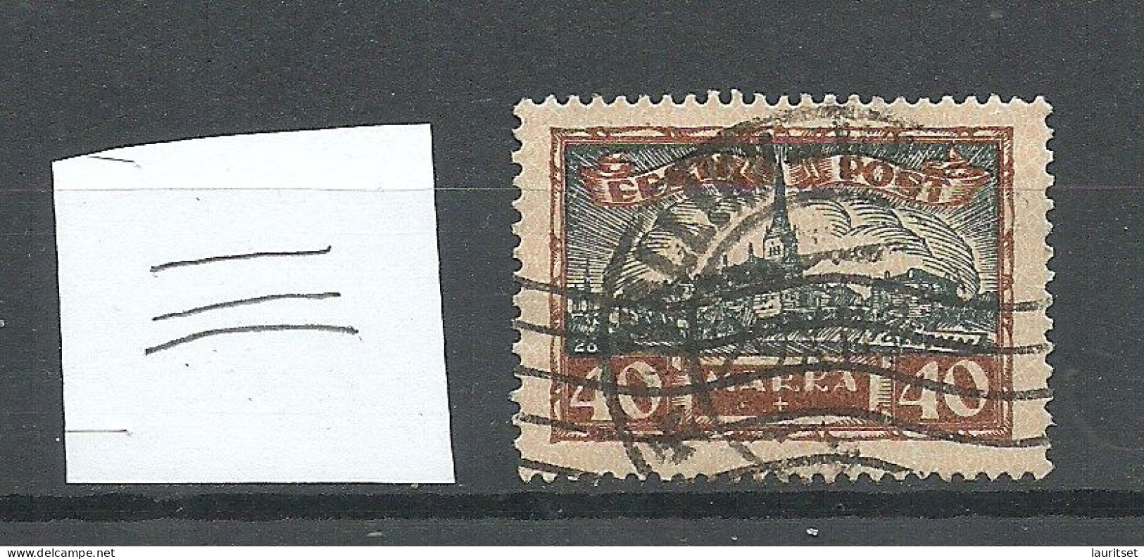 Estland Estonia 1927 Michel 67 O Horizontal Wm - Estonie