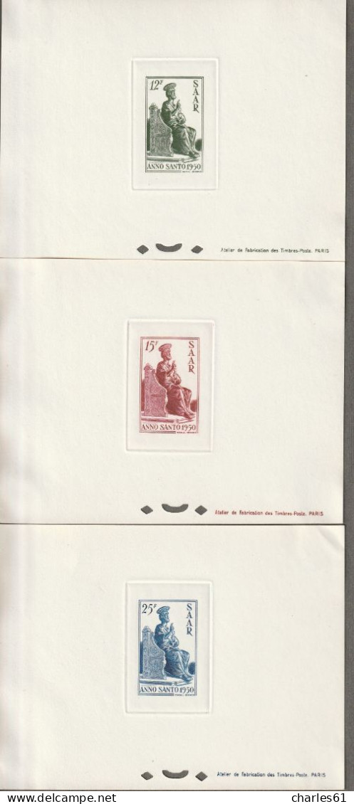 SARRE - EPREUVE De LUXE : N°273/5 ** (1950) Année Sainte - Andere & Zonder Classificatie