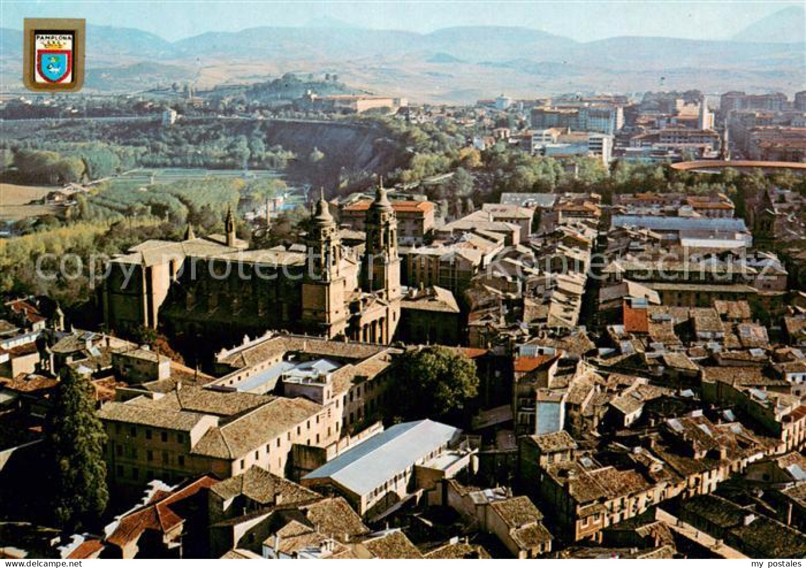 73649599 Pamplona Navarra Vista Aerea De La Catedral Pamplona Navarra - Sonstige & Ohne Zuordnung