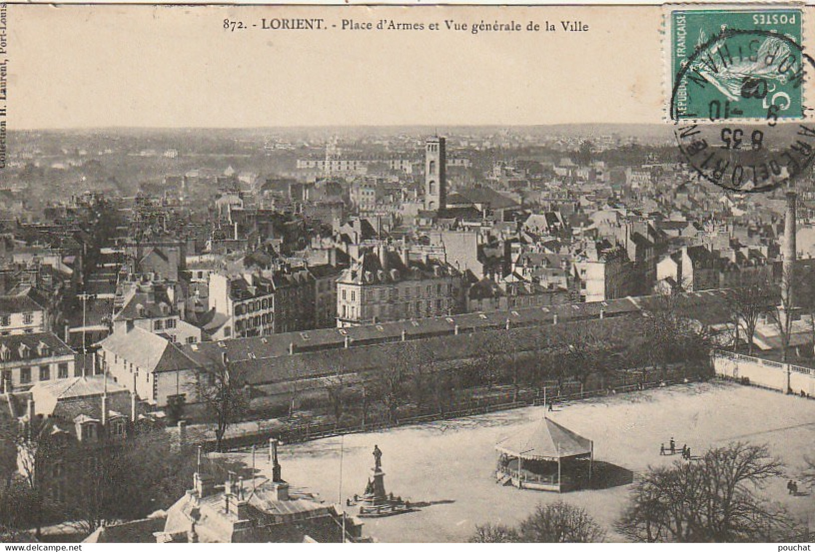 AA+ 72-(56) LORIENT - PLACE D'ARMES ET VUE GENERALE DE LA VILLE - Lorient