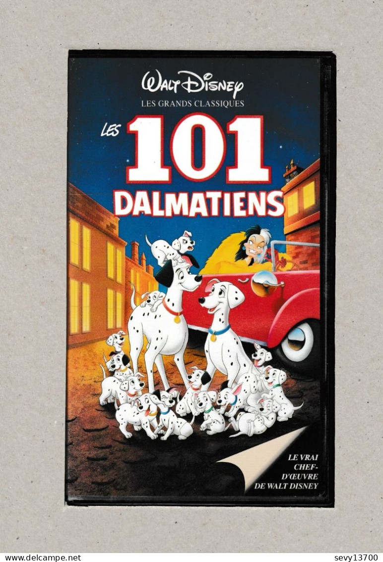 3 Cassettes VHS Walt Disney Les Aristochats - Les 101 Dalmatiens Et Rox Et Rouky - Dibujos Animados